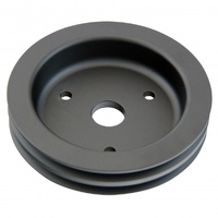 Pulley Crankshaft Double Groove Swp Black Alloy Big Block Chevrolet 396-454