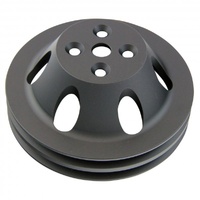 Pulley Water Pump Double Groove Swp Black Alloy Big Block Chevrolet 396-454
