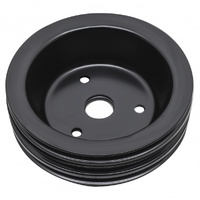 Pulley Crankshaft Triple Groove Swp Black Steel Small Block Chevrolet 265-400
