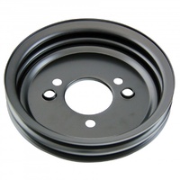 Pulley Crankshaft Double Groove Swp Black Steel Big Block Chevrolet 396-454