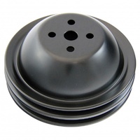 Pulley Water Pump Double Groove Swp Black Steel Big Block Chevrolet 396-454