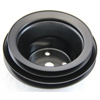 Pulley Water Pump Double Groove Lwp Black Steel Big Block Chevrolet 396-454