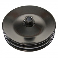 Pulley GM Power Steering Double Groove Black Steel 5/8" Shaft 5-3/4" Diam
