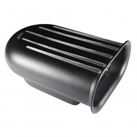 Scoop Short (Hilborn Style) Black 5 Finned Alloy 13-1/2" Long with filter