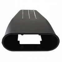 Street Scoop Finned (Mr Gasket Style) Bug Catcher Single/Dual Carb Black 20-1/2"