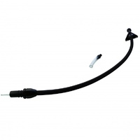 Transmission Dipstick Tube GM Turbo 700R4 Firewall Mount Flexible Black Braided