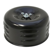 Black Louvered Style Air Cleaner 4" Wide x 2" Tall  -2 5/8" & 2-5/16" neck