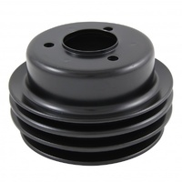 Pulley Crankshaft Triple Groove Black Steel Ford Windsor 289 1965-66