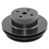 Pulley Water Pump Double Groove Lwp Black Alloy Big Block Chevrolet 396-454