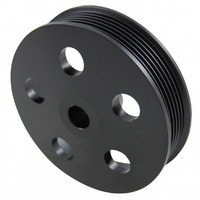 Pulley GM/Ford Power Steering Pump Serpentine Groove Black Alloy 5/8" Shaft
