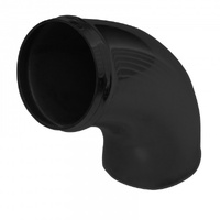 Intake Pipe Intercooler 3" (76mm) OD 60 Degree Black Alloy Pipe 7" (180mm)