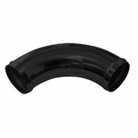 Intake Pipe Intercooler 3"(76mm) OD 90 Degree Black Alloy Pipe 9.5"(240mm)