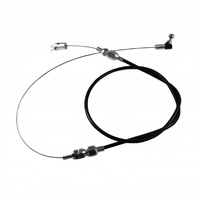 Throttle Cable Assy Kit Fits Carb Engine + some Efi Black Rubber 36 Inch Long