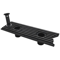 LS Chevrolet Gen III Engine Valley Plate Cover with Oil Fill Tube Black Finned
