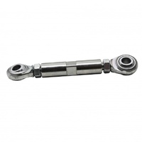 Adjustable Stainless Steel Tension Rods 2-1/2" Long with heim 3/8" Eyelet Ends