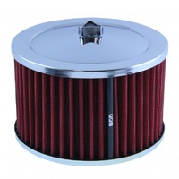 Chrome Air Cleaner 6-3/8" Wide x 4" Tall 2-5/8" WW Stromberg Carburettor