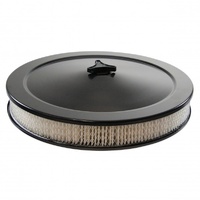 Black Air Filter Cleaner 14" x 2" Holley or Holden Quadrajet Base Paper Element