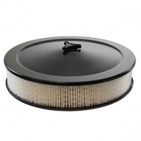 Black Air Filter Cleaner 14" x 3" Holley or Holden Quadrajet Base Paper Element