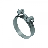 SINGLE Stainless Steel Extra Wide Hose Pipe Clamp 70-80mm