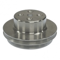 Pulley Water Pump Double Groove Lwp Polished Alloy Big Block Chevrolet 396-454
