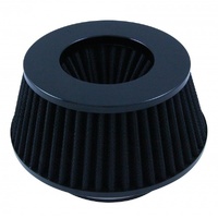 Filter Conical Short 76-89-101mm Neck Black Cotton Washable Reusable High Flow