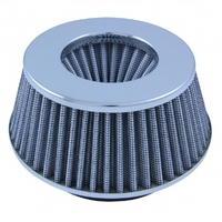 Filter Conical Short 76-89-101mm Neck Chrome Cotton Washable Reusable High Flow