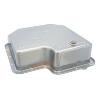 Transmission Pan Ford C6 Extra Deep Chrome Steel  Finned with Drain Plug