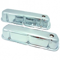 Valve Covers Chrome Ford Windsor V8 260-289-302-351 OEM Height Baffled-pr