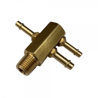 Brass Commodore Intake Vacuum Hose Tree - 3 Ports