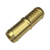 Brass Straight Male Joiner 3/4" (19.1mm) Barbed Hose Tube Ends