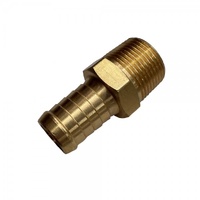 Brass Male Tail Fitting 3/4" (19.1mm) Hose Tube End to 3/4" (26.4mm) BSP Thread