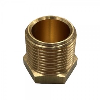 Brass External Hex Plug 3/4" (26.4mm) Male BSP Thread