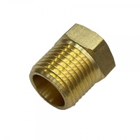 Brass Reducing Hex Bush 1/2" (21mm) Male to 1/8" (8.6mm) Female BSP Thread