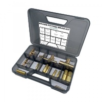 Brass Straight Male Joiner and 3-Way Brass Tee Fittings Grab Kit - 22 Piece