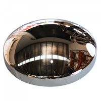 Baby Moon Chrome Steel Centre Hub Cap Steel Smoothie 8-5/16" ID x 2-1/2" High