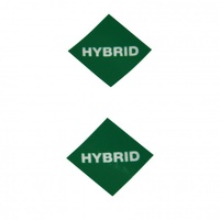 Hybrid Number Plate Decal Kit Set of 2