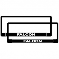 PAIR Falcon Polymer Number Plate Frames. Suits 6 Digit Number Plates