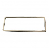 SINGLE Chrome Polymer Number Plate Frame. Suits a 6 Digit Number Plate