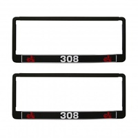 PAIR 308 Polymer Number Plate Frames. Suits 6 Digit Number Plates