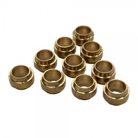 Brass Olives Universal No 100 - 1/8" (3.2mm) Hose Tube - Pkt 10