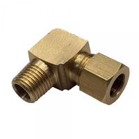 Brass Compression Union Elbow 5/16" (7.9mm) Tube to 1/4" (13.2mm) Male BSP Thread