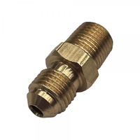 Brass Male Flare Union 3/16" (4.8mm) Hose Tube x 1/8" (9.7mm) Male BSP Thread