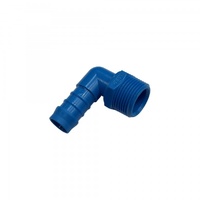 Nylon Plastic Male Elbow Tail Fitting 5/8" (15.9mm) Hose Tube End to 3/4" (26.4mm) Male BSP Thread
