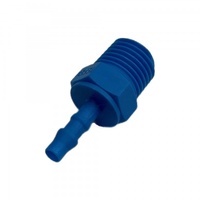 Nylon Plastic Male Tail Fitting 5/32" (4mm) Hose Tube End to 1/4" (13.2mm) Male BSP Thread