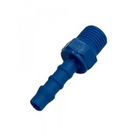 Nylon Plastic Male Tail Fitting 3/16" (4.8mm) Hose Tube End to 1/8" (9.7mm) Male BSP Thread