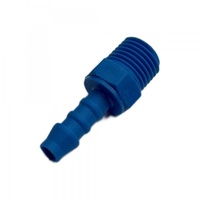 Nylon Plastic Male Tail Fitting 1/4" (6.3mm) Hose Tube End to 1/4" (13.2mm) Male BSP Thread