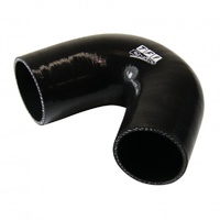 Silicone Hose Black 135 Deg Elbow 63mm (2.5") ID, 50mm Leg Length