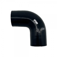 Silicone Hose Black 90 Deg Elbow 50mm (2") ID, 50mm Leg Length