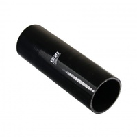 Silicone Hose Black Coupling Straight 25mm (1") ID, 250mm (10") Length