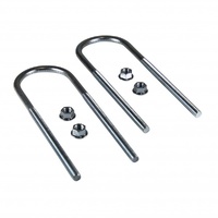 Differential U-Bolts 75mm ID, 12mm thread, 260mm Long with serrated nuts 